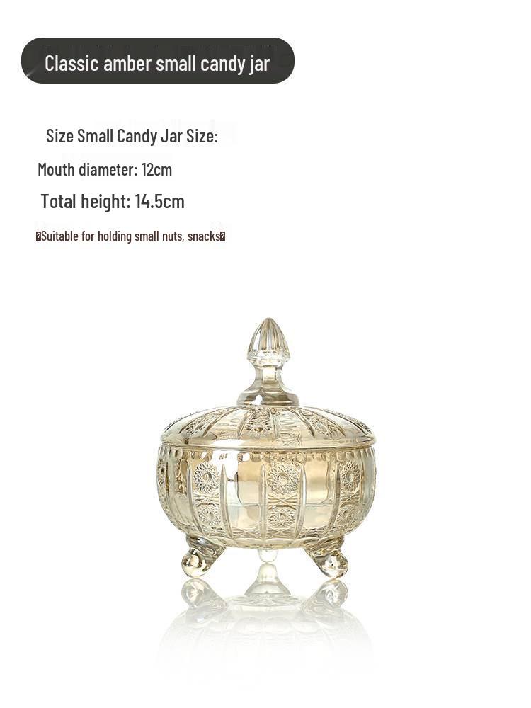 Luxury Crystal Three-Tier Fruit Bowl for Living Room