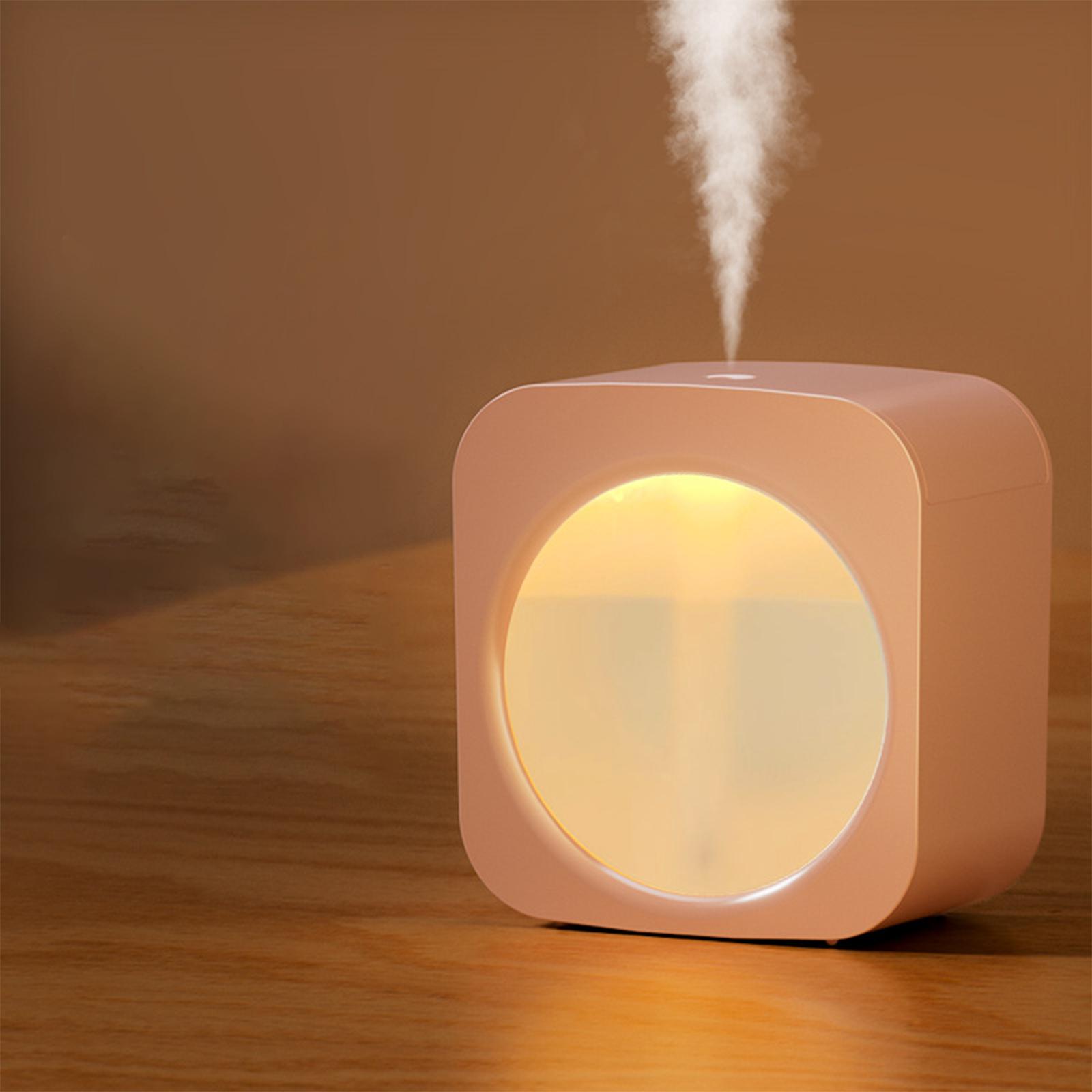 

Креативный мини-увлажнитель для домашнего офиса, общежития, настольный, бесшумная зарядка, большой объем тумана розовый