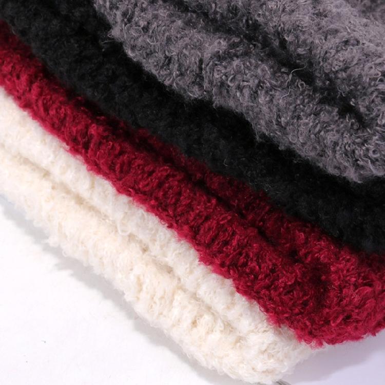 Knitted Brimless Bear Ear Hat for Outdoor Activity Windproof Winter Breathable Hat All Matching Warm Hat for Women Teens