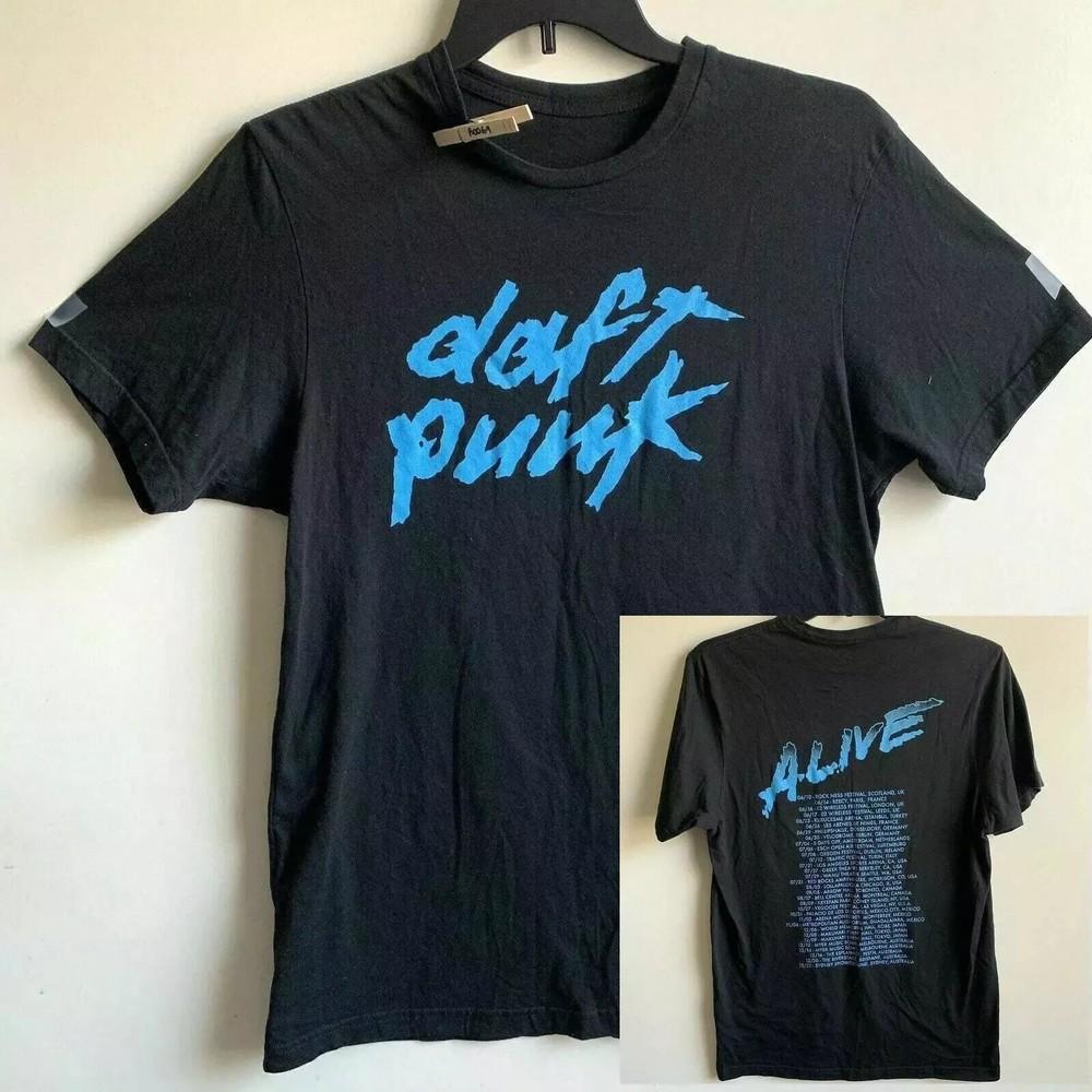 VINTAGE RARE 2007 DAFT PUNK ALIVE TOUR MERCH PROMO NEW Unisex T-Shirt XL