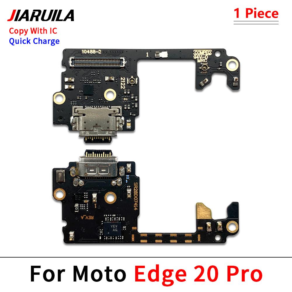 For Moto Edge 20 Lite Pro Edge 30 Fusion Neo USB Charging Port Charger Dock Connector Board Flex Cable With Mic Microphone