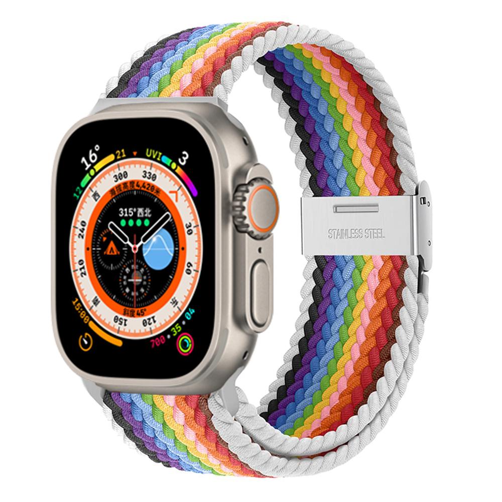 Strap For Apple Watch Ultra Band 49mm 45mm 44mm 40mm 41mm 42mm 40 45 Mm Braided Solo Loop Correa Bracelet Series 8 7 3 5 Se 6 4