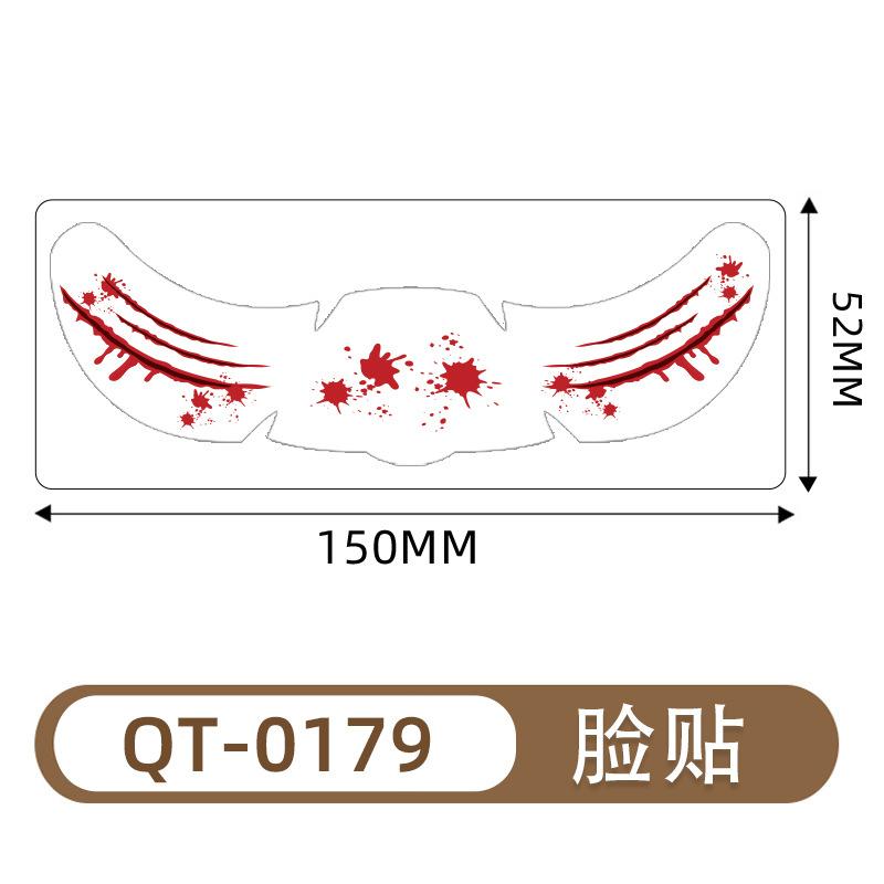 Halloween Makeup Stickers Freckle Stickers Waterproof Temporary Facial Tattoo Stickers Halloween Tattoos