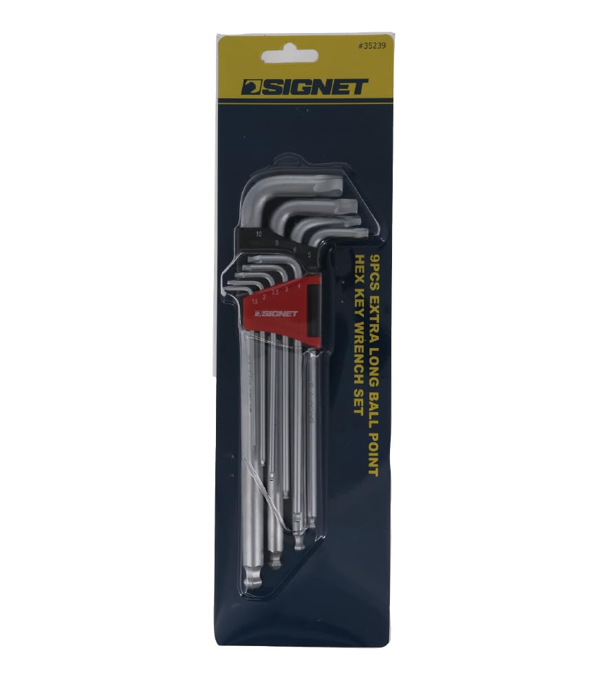SIGNET 35239 Twist Long Ball Hex Wrench Set 9-Piece (35239)