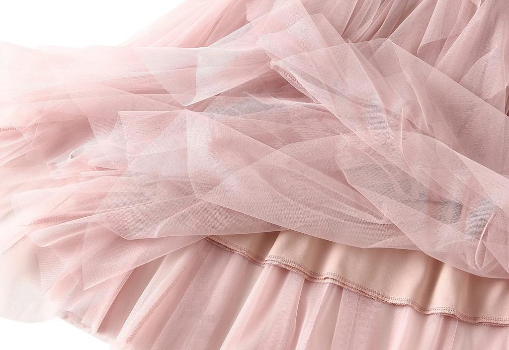 Tulle Pleated Long Fluffy Flare Midi Solid Elastic Waistband [JINJUDUO] Skirt, Skirt, Women's, Spring, Summer, Autumn, Skirt, A-line Skirt, Length,