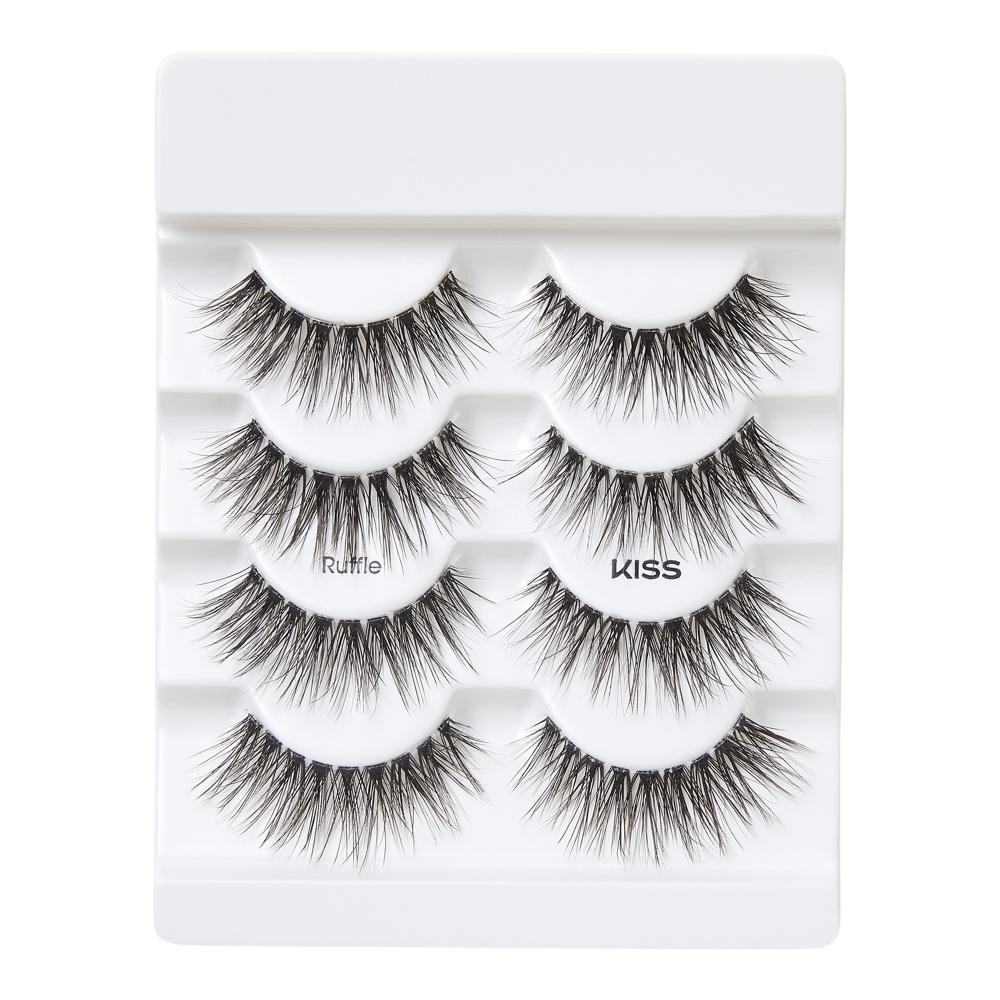 Sada 4 párů volánek Kiss Lash Couture Naked Drama