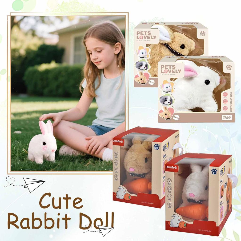 Robot Bunny Můj realistický robotický králíček Robot Bunny, jako skutečný králík Hračkový králíček, chodí jako skutečný králík