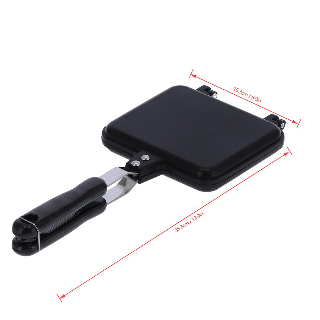 Breakfast Frying Pan Non-Stick Double-Sided Mold Pan Sandwich Bread Toast Baking Tool Double‑Sided Frying Pan Frying Grill Pan