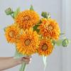 Stylish Sunflower Bouquet: Realistic Silk Flowers for Home Décor - Living Room & Dining Table Centerpiece