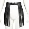 Damen vielseitiger Rock mit Fransenrand und dekorativem Bund mit personalisiertem Fransen-Gürtel Party-Verkleidungs-Outfit Kleidungsstück-Accessoire