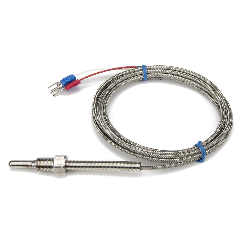 

FTARP09 PT100 type 2m metal braided cable 30mm probe head RTD temperature sensor 1/8 1/4 3/8 1/2 3/4 inch M6 M8 M10 M12 thread PT1 4