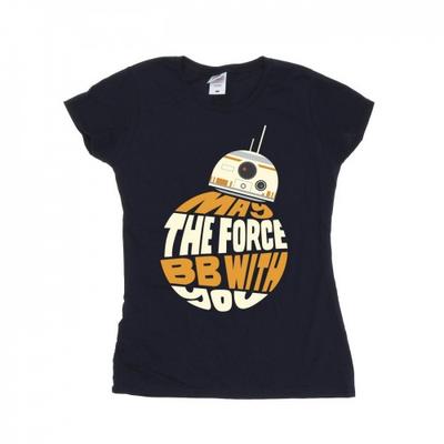 Womens/Ladies May The Force BB8 Cotton T-Shirt