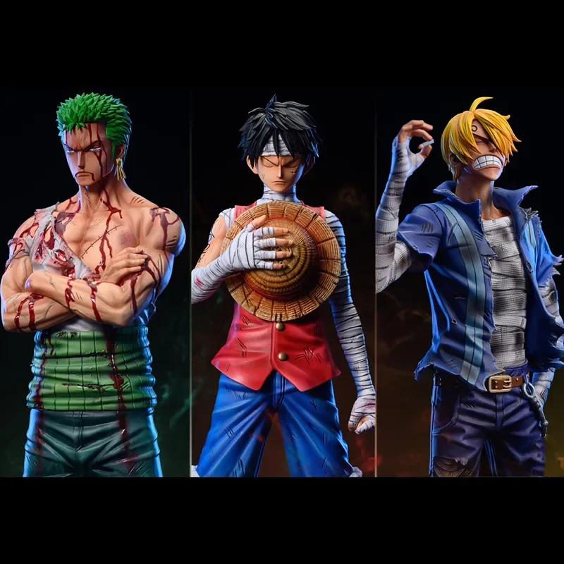 30cm One Piece Anime Action Figure Roronoa Zoro Vinsmoke Sanji Stand Posture Pvc Statue Figurine Model Collection Boys Toy Gifts