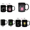 Color Changing Ceramic Mug With Light Bulb Tetris Battery Pattern For Gift Giving And Promotions