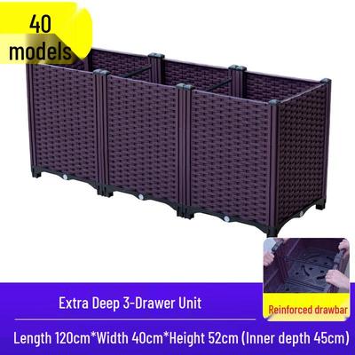 Shixun Triple Extra Deep Planter Box