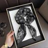 European and American Simple Cashew Print Square Scarf Fresh and Fashionable Temperament Imitation Silk Scarf for Women