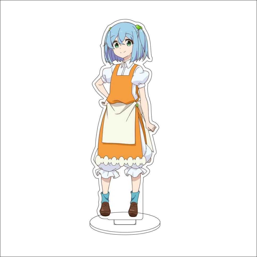 16CM Anime Cosplay Acrylic Stand Ornaments Azusa Falufal Sharula Haruka Flattelude Figure Stand Halloween Gifts