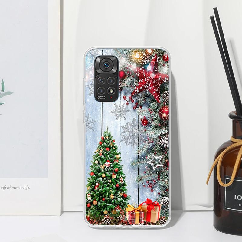 Merry Christmas Tree Snow Phone Case For Xiaomi Redmi Note 15 13 14S 14 Pro Plus 12S 11S 10S 12 11E 10 11T Art Fundas Back Cover