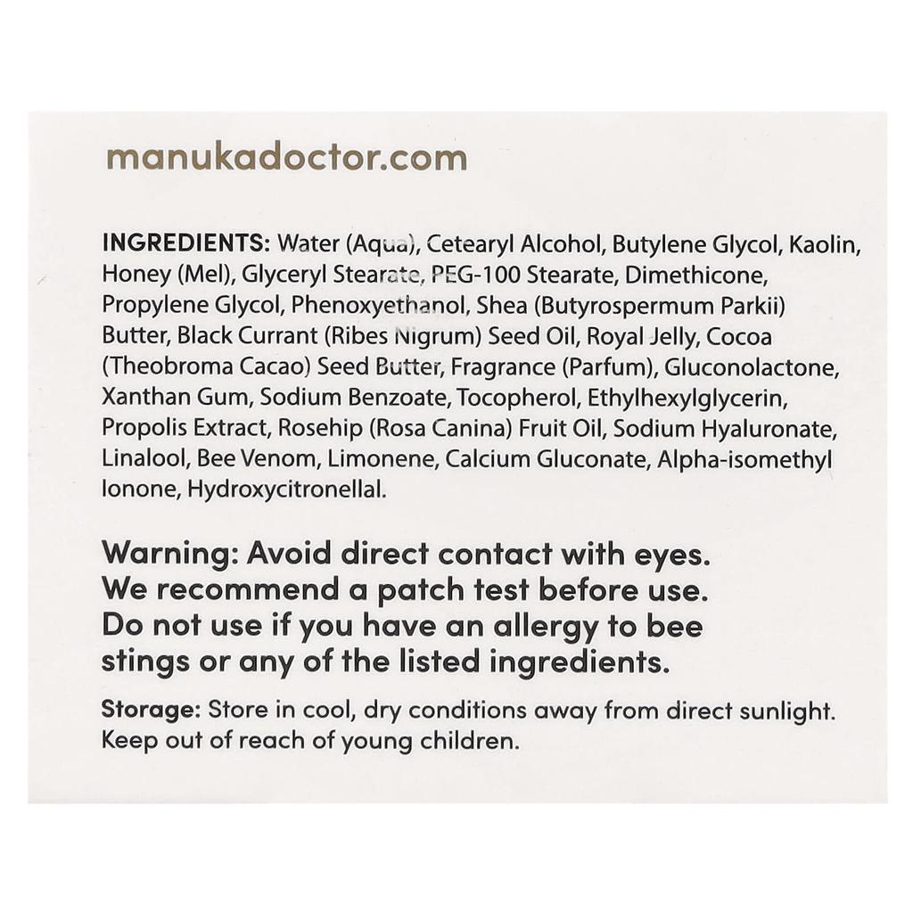 Manuka Doctor Regenerative Beauty Mask, with Manuka Honey, 1.69 Fl Oz (50 Ml)