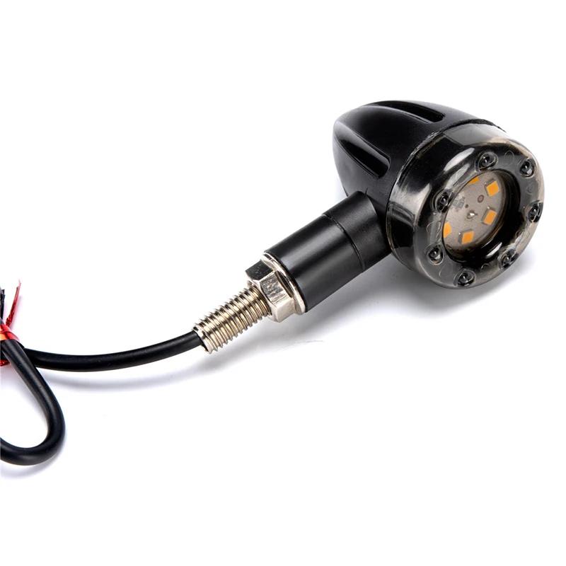 

4 шт. мотоциклетный тормоз-пуля, задний фонарь, светодиодные фонари для мотоцикла, задний индикатор, задний фонарь, детали для мотоцикла