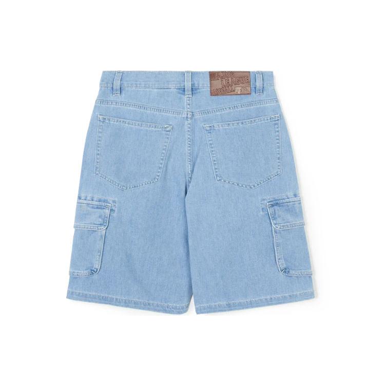 New MLB Denim Shorts Unisex Blue 3ADPB0443-50BLL