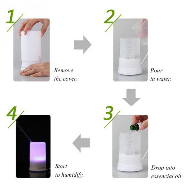 Home LED Essential Oil Electric Moisturizing Night Light  Fragrance Diffuser Air Humidifier