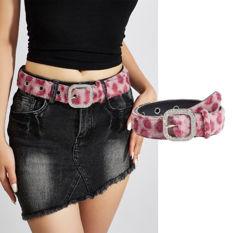 Pružný pásek s leopardím vzorem Nastavitelný pas Pro každodenní nošení Pohodlná a odolná látka