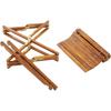 Azumaya Folding Table SS Brown W65 x D45 x H40
