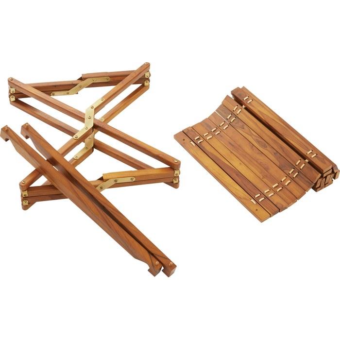 Azumaya Folding Table SS Brown W65 x D45 x H40