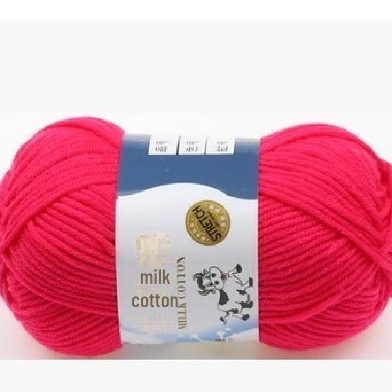 Milk Cotton Yarn Set for DIY Projects: Scarf, Crochet Slippers, Hand-Woven Bags