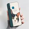 Handyhülle Für Infinix S5/S5 lite/X652/Camon 12 Air/CC6 Schwarz Niedliche Cartoons Bemalte Hülle Stoßdämpfer Weiche Stoßfeste Schwarze Hülle