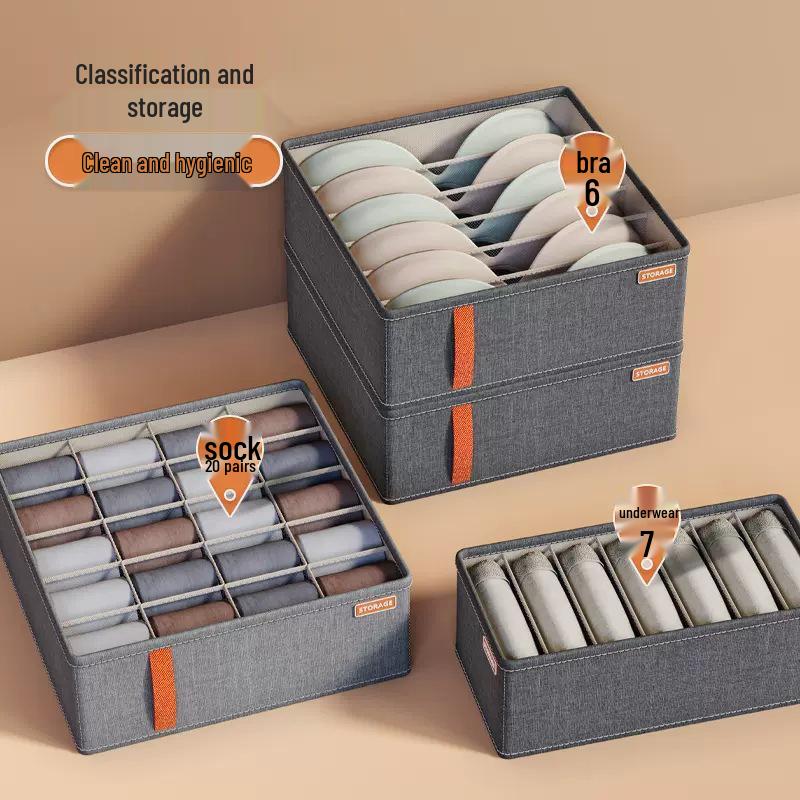 Multi-functional Underwear & Socks Storage Box: Bedroom Clothes Drawer Divider & Wardrobe Organizer