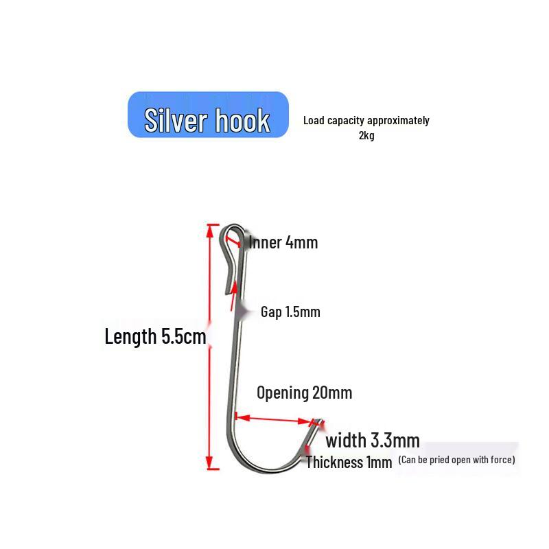 

S-образный съемный крючок для дверцы шкафа для хранения на кухне и у кровати