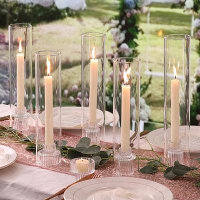 European Crystal Candlestick Ornament: Luxurious Retro Glass for Romantic Candlelight Dinners