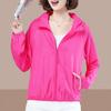 Women Sun Protection Clothing Summer  Anti-Ultraviolet Coat Female Hooded Jacket Zipper Loose Outerwear