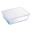 Boîte à repas rectangulaire avec couvercle Pyrex Cook &amp; Freeze 19 x 14 x 5 cm 800 ml Transparent Silicone verre (6 Unités)