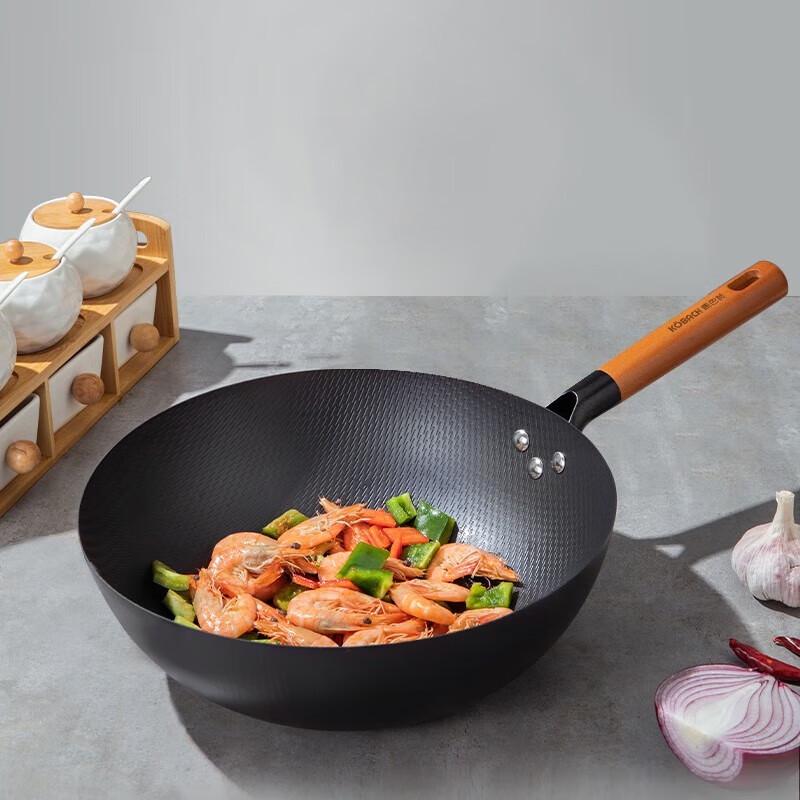 Kambach 32cm 316L Stainless Steel Flat Bottom Wok