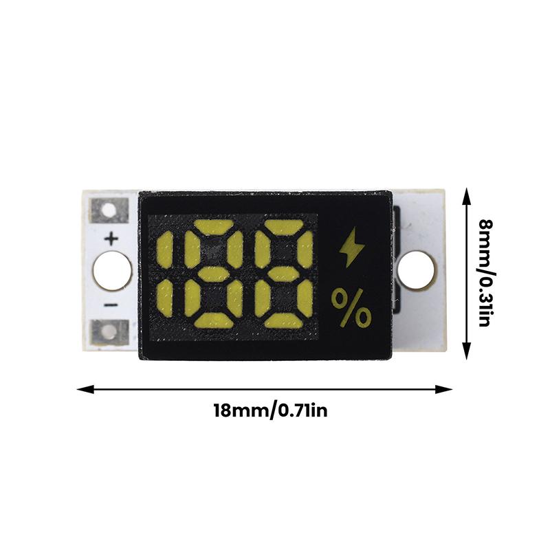 High Precision Digital Battery Meter 1S 2S 3S 4S Mini Voltage Tester Module Efficient Level Indicator for Solar Project