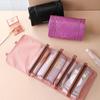 4Pcs In 1 Travel Cosmetic Bag For Women Zipper Mesh Separable Cosmetic Pouch Portable Folding Travel Storage Bag