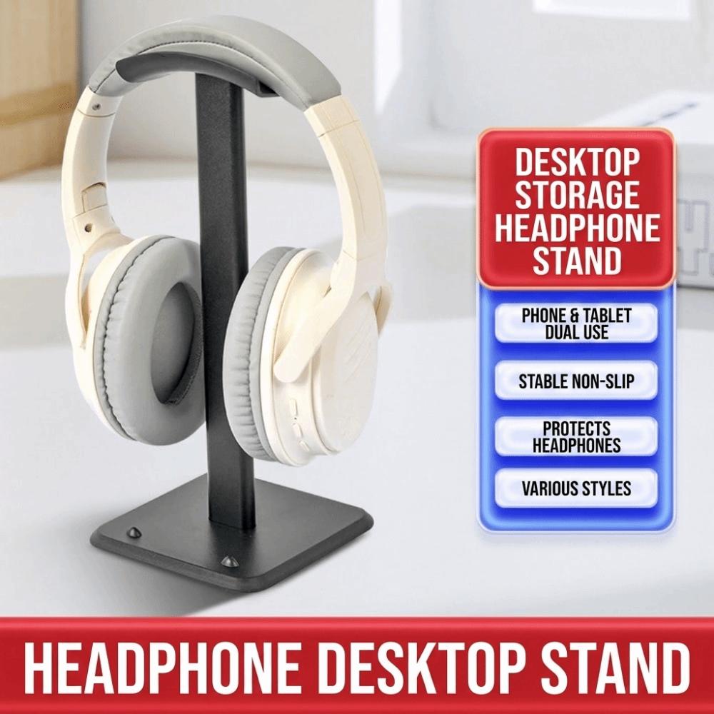 Sturdy Headset Holder Modern Headphones Stand Rack Headphone Stand  Workstation