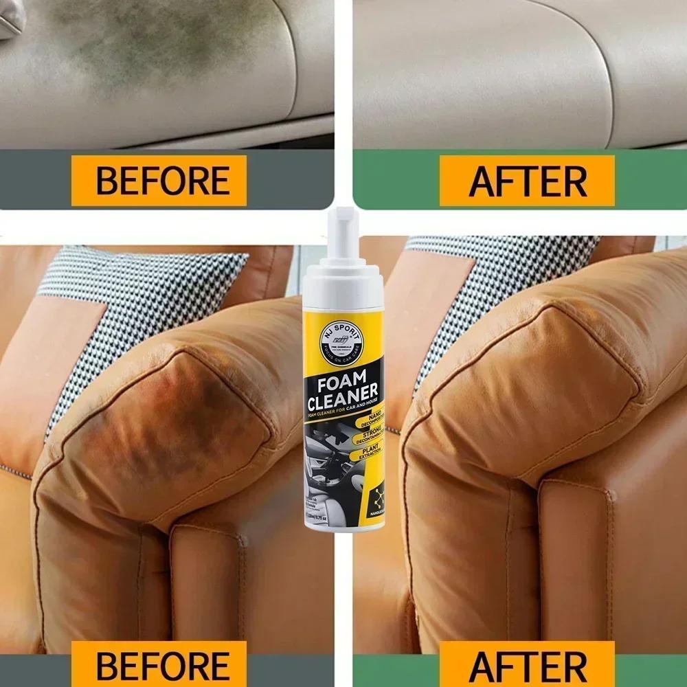 Car Interior Cleaner 200ml Interior and Dashboard Cleaner Multifunctional High Foam Car Cleaner Interior for Cars
