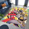 1pc Power Rangers Red Ranger Chair Mat - Anime Cartoon Design, Non-Slip Carpet for Office, Home Decor, Living Room, Bedroom, Game Room - Perfect Gift
