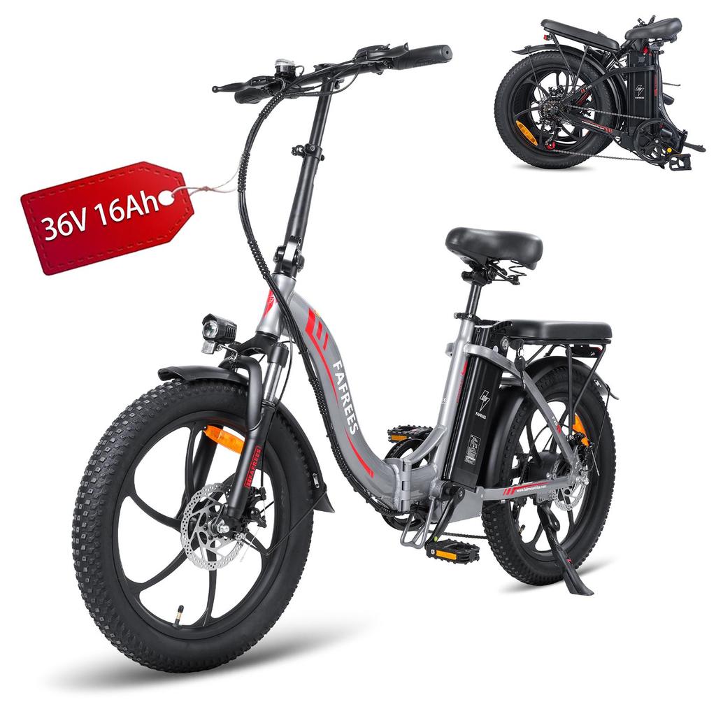 Electric Bike FAFREES 20" 250W Motor 36V 16AH Top Speed 25Km/h Max Range 130Km Load 130Kg F20