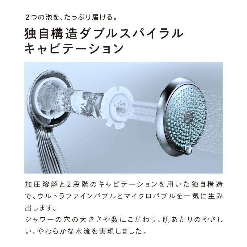 ReFa Shower Head Fine Bubble One Water Saving