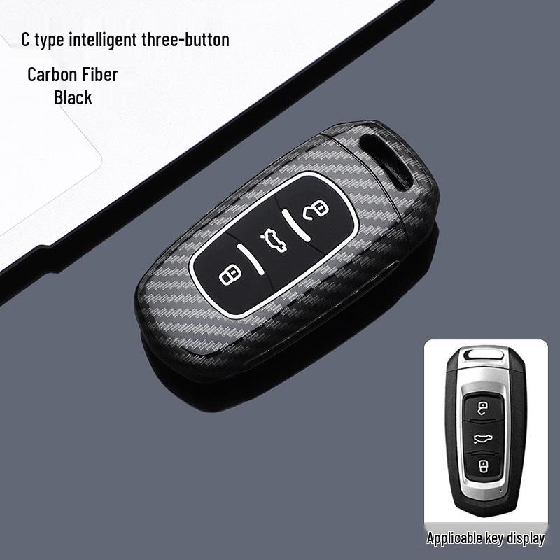 Étui pour clé pour modèles Geely: Emgrand, Xingyue, Boyue, Xingrui, Bin Yue, Bin Rui, Denim Galaxy - Coque de Protection avec Boucle