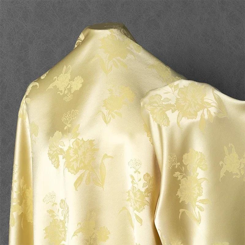 

100x150 см ацетатный атлас жаккардовая ткань рубашка шелковистая гладкая глянцевая оптовая продажа ткань для пошива одежды материал своими руками 100x150cm