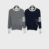 Classic Four-Bar Women's Puppy Jacquard Sweater - College Style, Long-Sleeved, Round Neck, Warm Bottoming Shirt