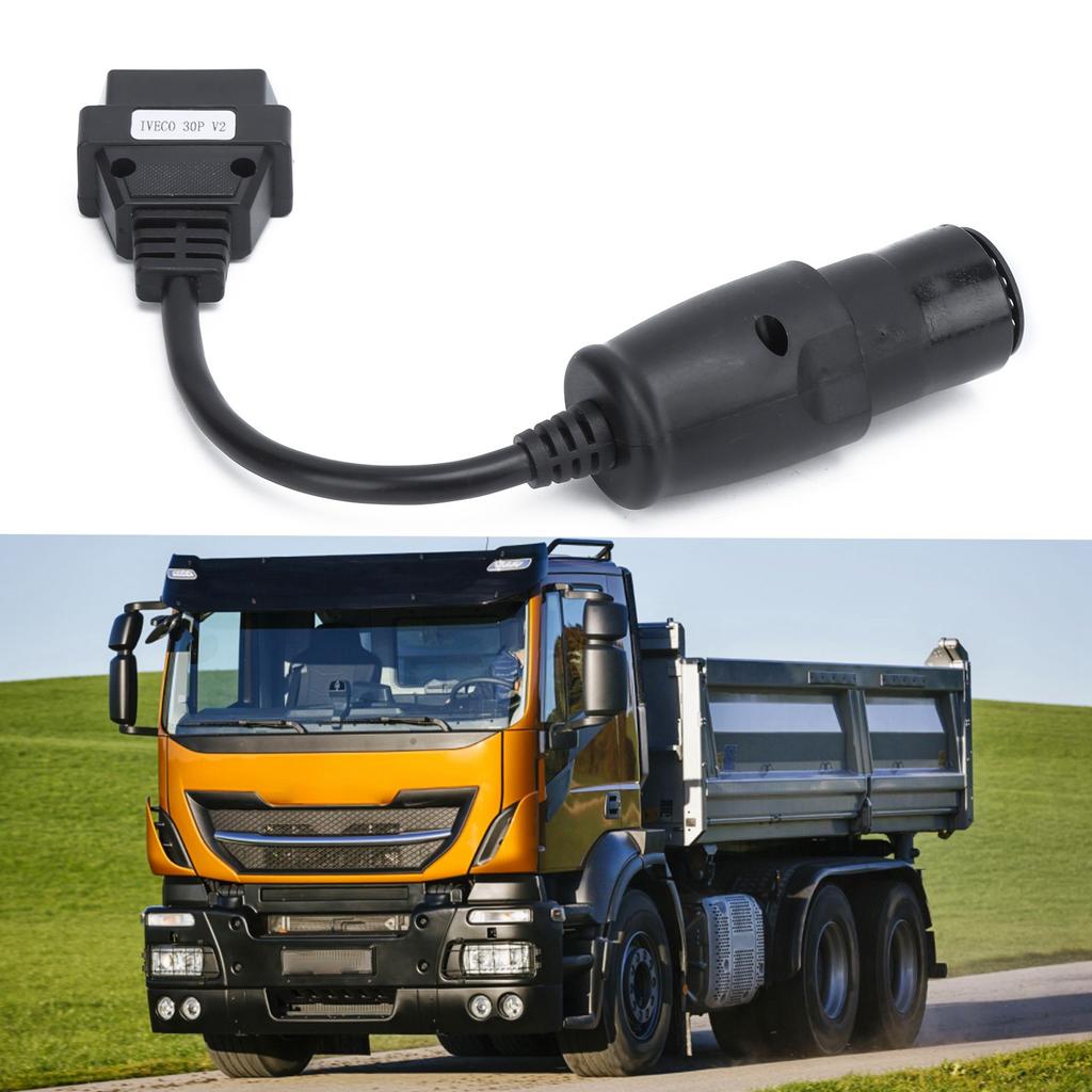OBD2 30Pin-16Pin Diagnosekabel-Adapter 250mm/9.8in Länge Ersatz für IVECO LKW
