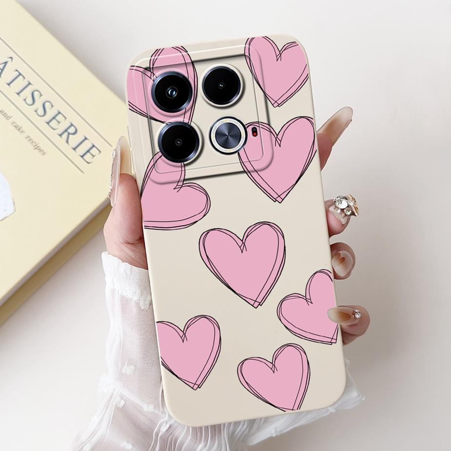 For Infinix Note 40 Case X6853 Pretty Girls Sunflowers Cover Soft Silicone Phone Case For Infinix Note 40 Pro Plus Note40 Fundas