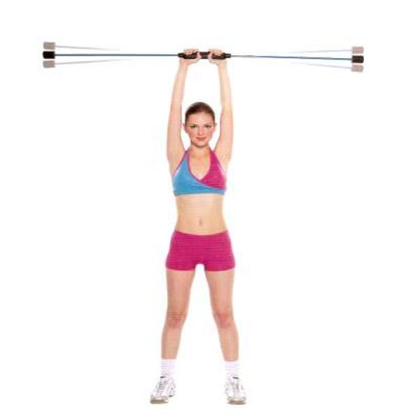 Flexible aerobics pole